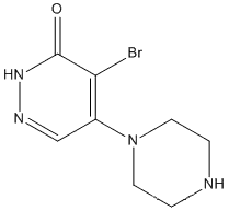3(2H)-Pyridazinone, 4-bromo-5-(1-piperazinyl)-